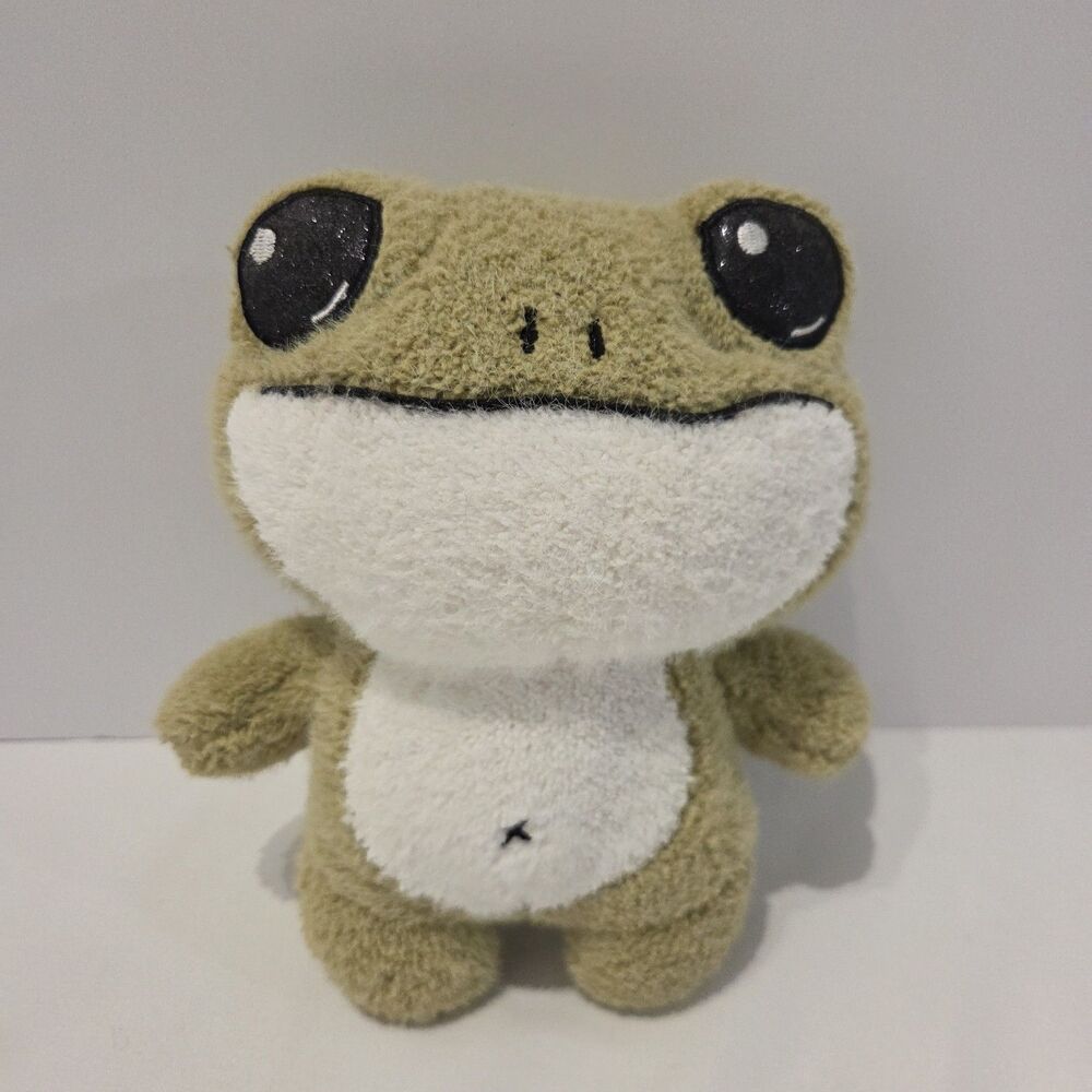 Kawaii Cute Green Frog Plush Stuffed Animal 8"